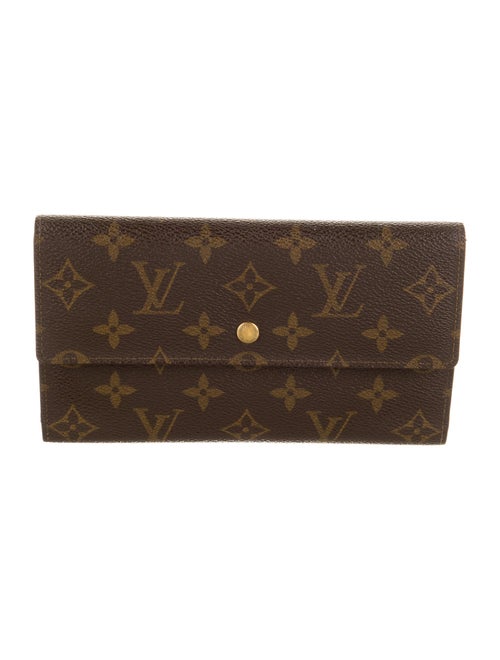 Louis Vuitton LV Monogram Coated Canvas Sarah Wallet