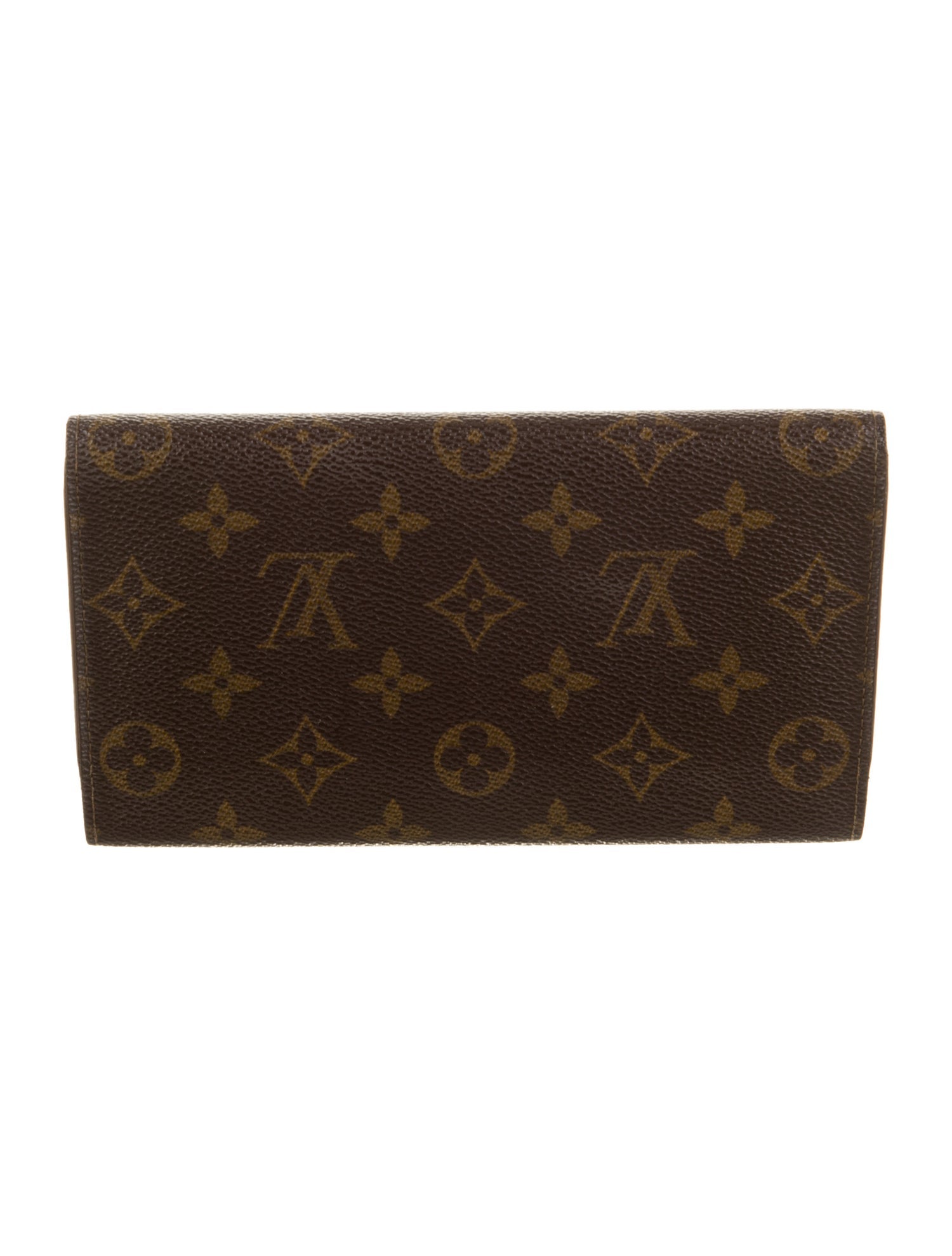 Louis Vuitton LV Monogram Coated Canvas Sarah Wallet