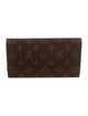 Louis Vuitton LV Monogram Coated Canvas Sarah Wallet