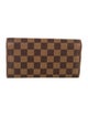 Louis Vuitton 2004 Damier Ebene Pattern Sarah Wallet