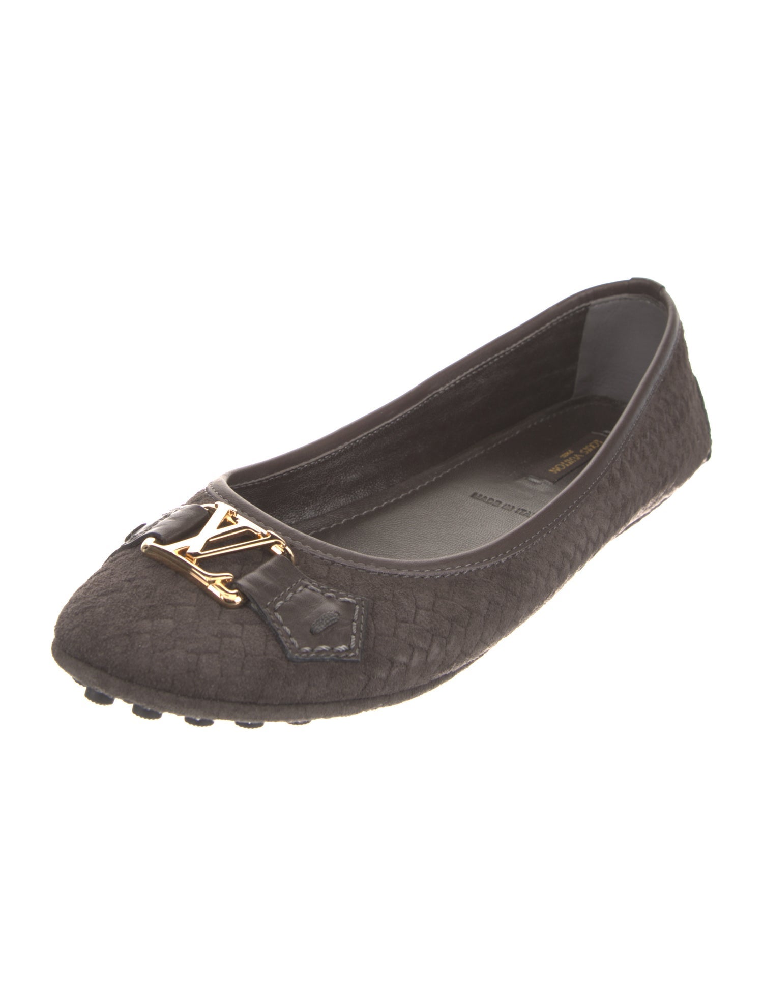 Louis Vuitton LV Monogram Suede Ballet Flats