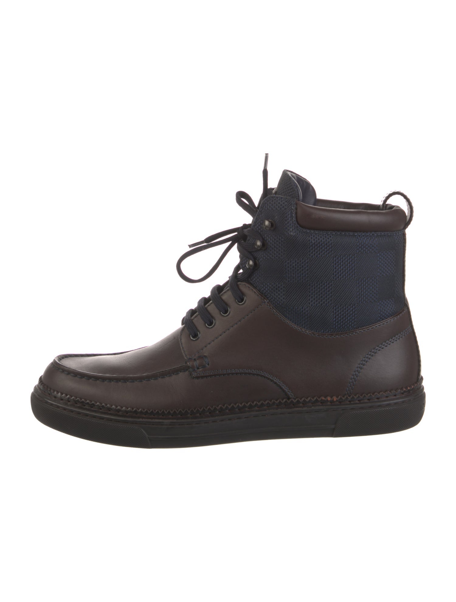 Louis Vuitton Leather Lace-Up Boots