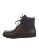 Louis Vuitton Leather Lace-Up Boots