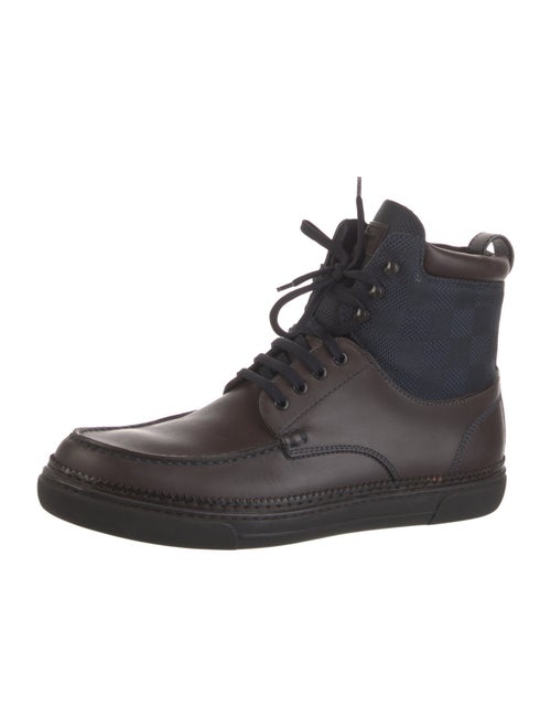 Louis Vuitton Leather Lace-Up Boots
