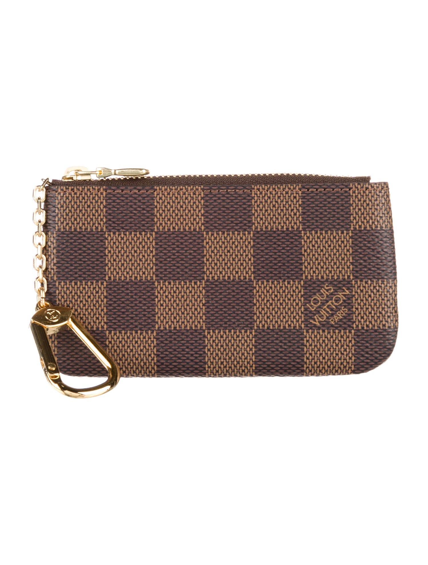 Louis Vuitton Damier Ebene Pochette Cles Key Pouch w/ Tags