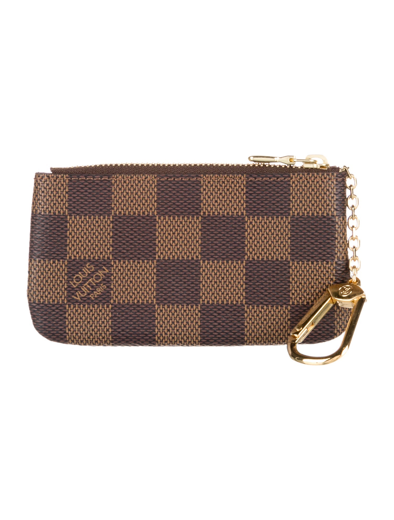 Louis Vuitton Damier Ebene Pochette Cles Key Pouch w/ Tags