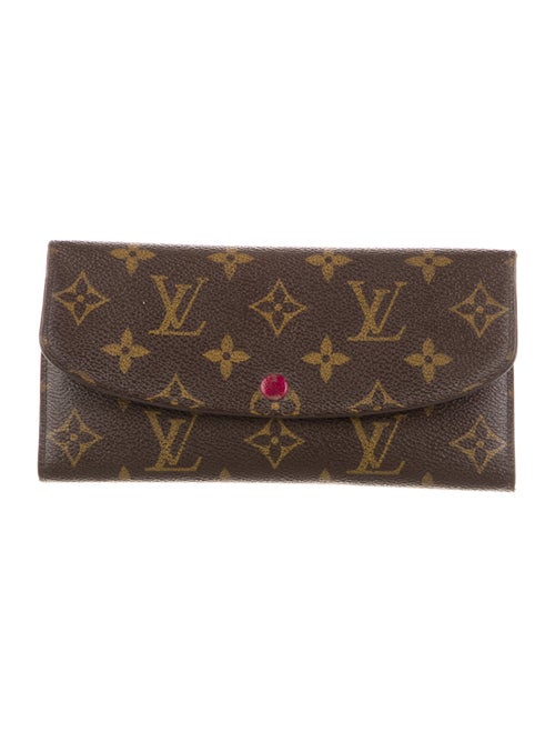 Louis Vuitton LV Monogram Coated Canvas Emilie Wallet