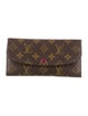 Louis Vuitton LV Monogram Coated Canvas Emilie Wallet
