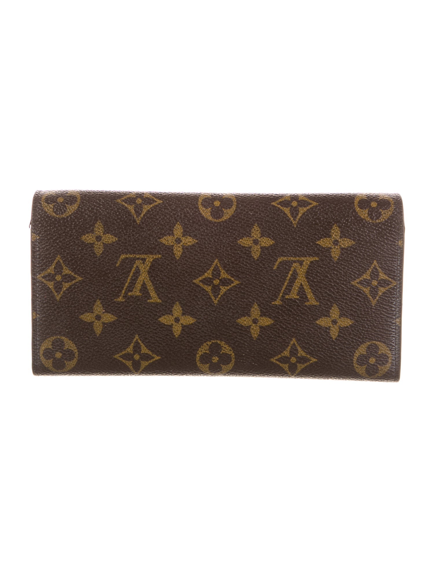 Louis Vuitton LV Monogram Coated Canvas Emilie Wallet