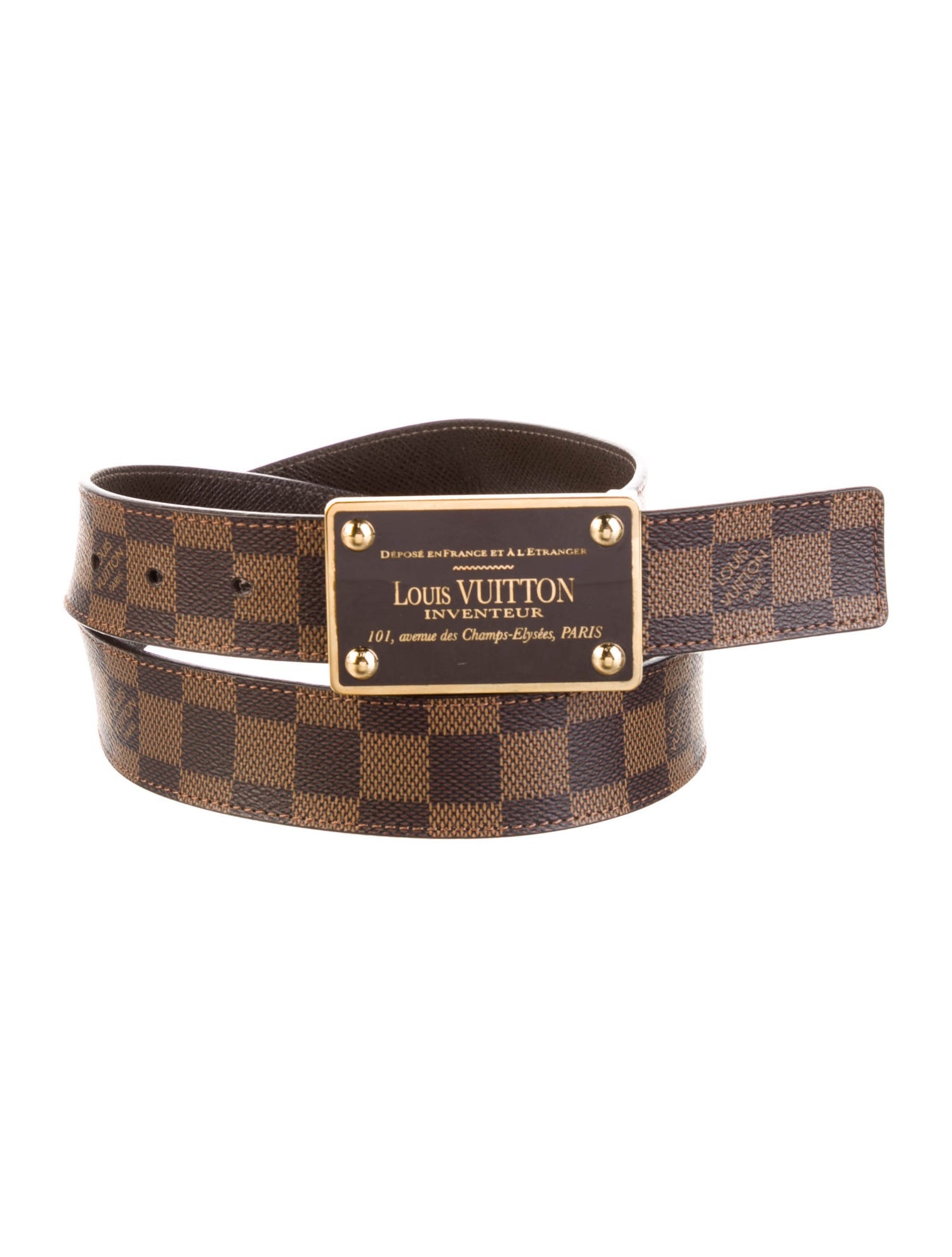 Louis Vuitton 2015 Inventeur Reversible Belt Waist Belt