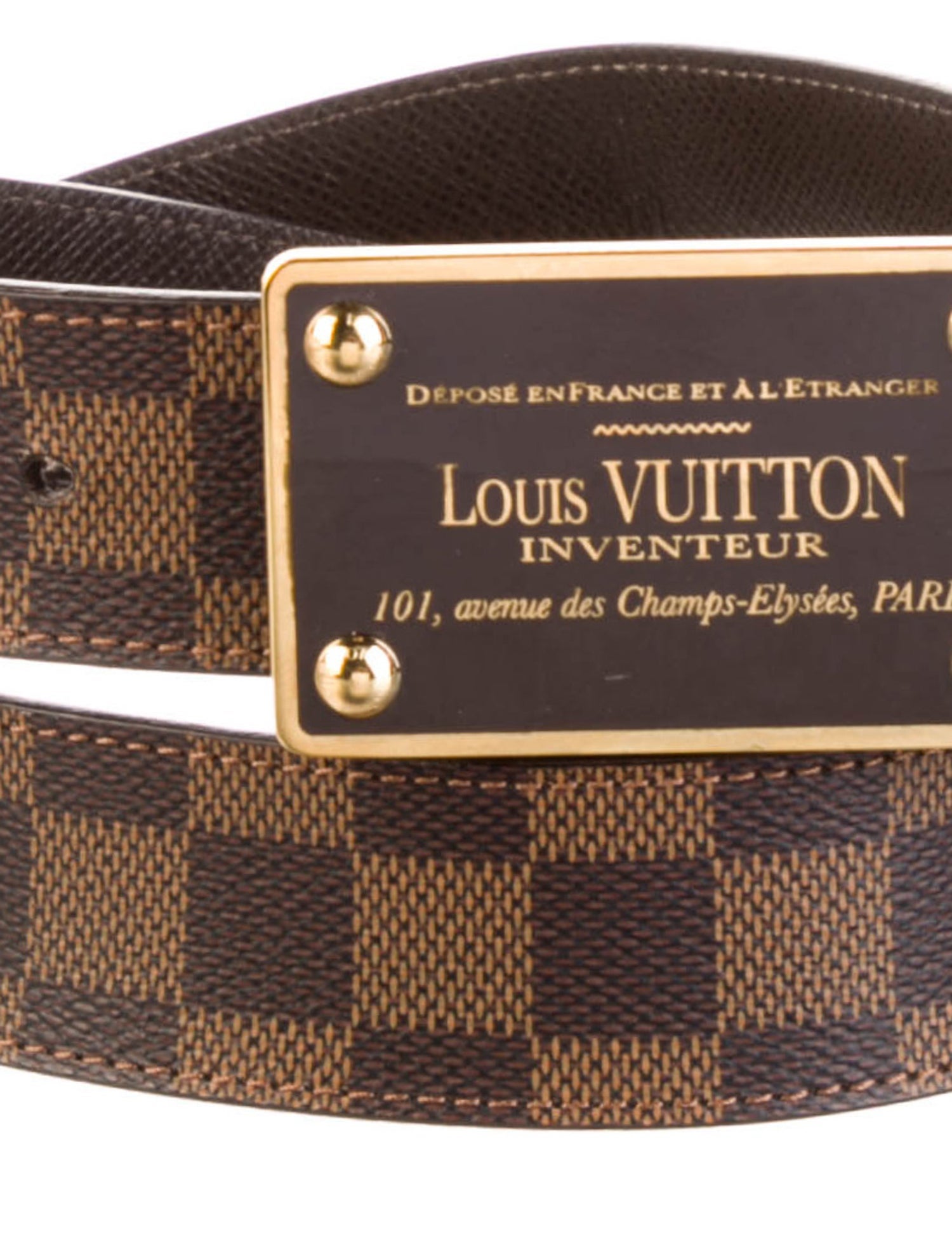 Louis Vuitton 2015 Inventeur Reversible Belt Waist Belt
