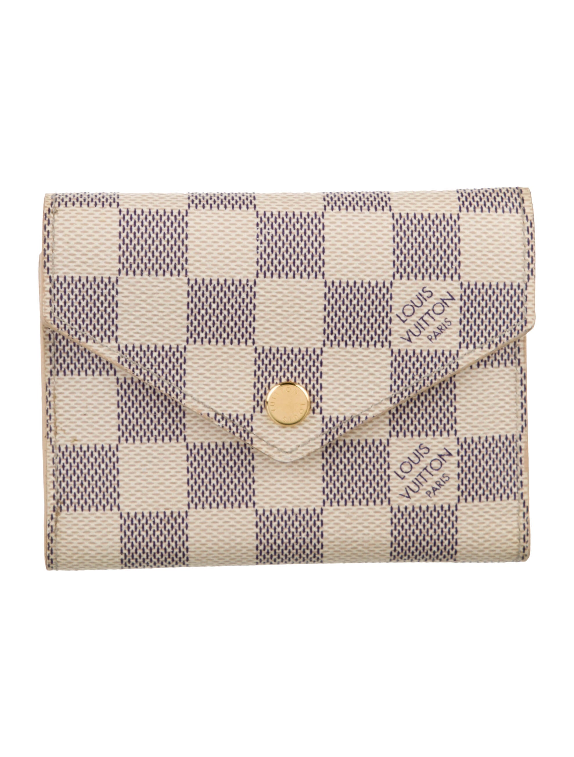 Louis Vuitton Damier Azur Pattern Coated Canvas Wallet