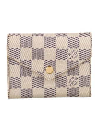 Louis Vuitton Damier Azur Pattern Coated Canvas Wallet