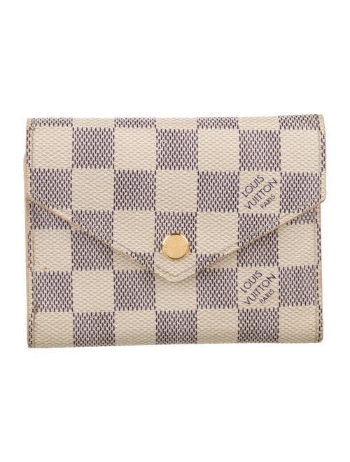 Louis Vuitton Damier Azur Pattern Coated Canvas Wallet