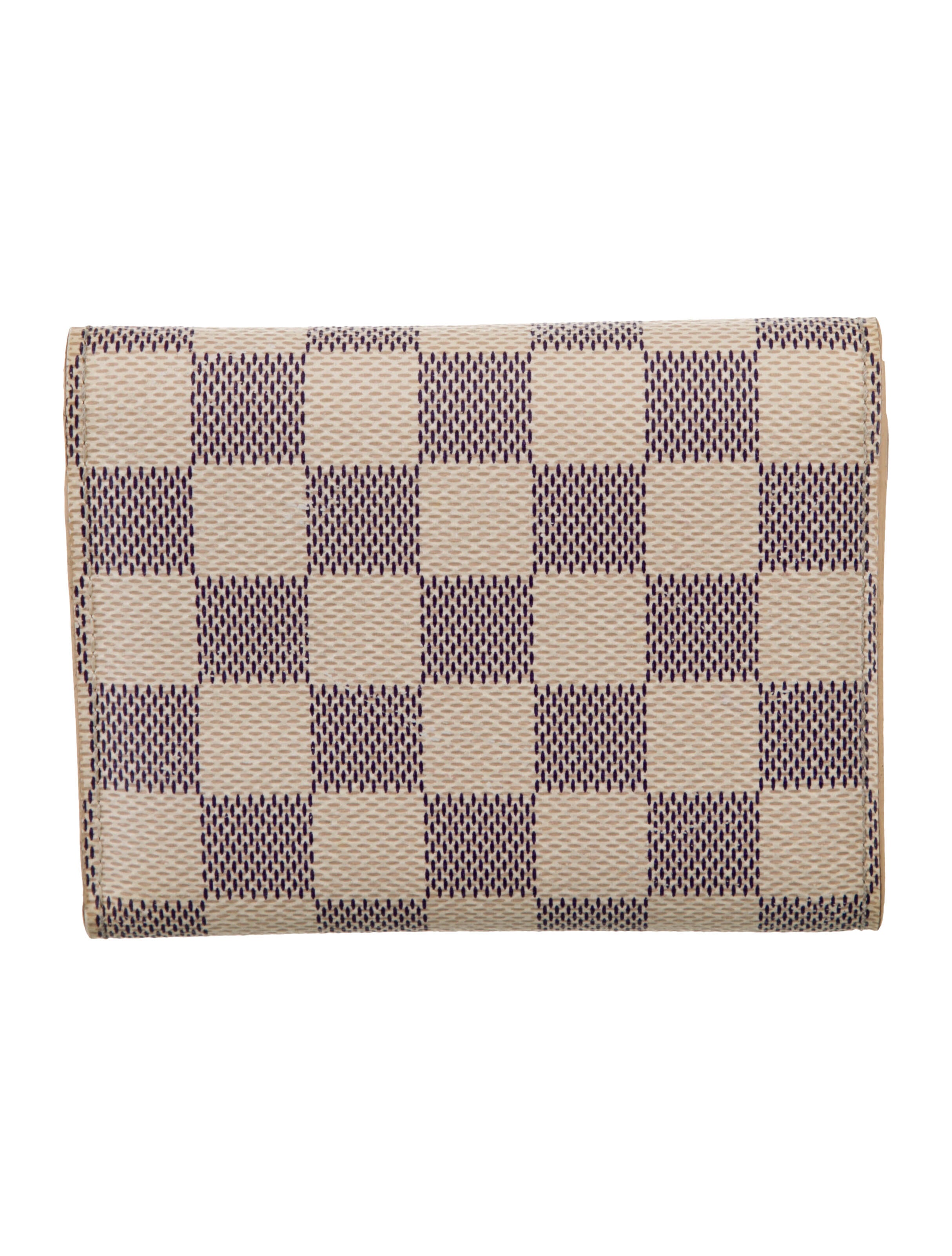 Louis Vuitton Damier Azur Pattern Coated Canvas Wallet