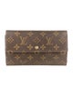 Louis Vuitton Monogram Pattern Coated Canvas International Wallet