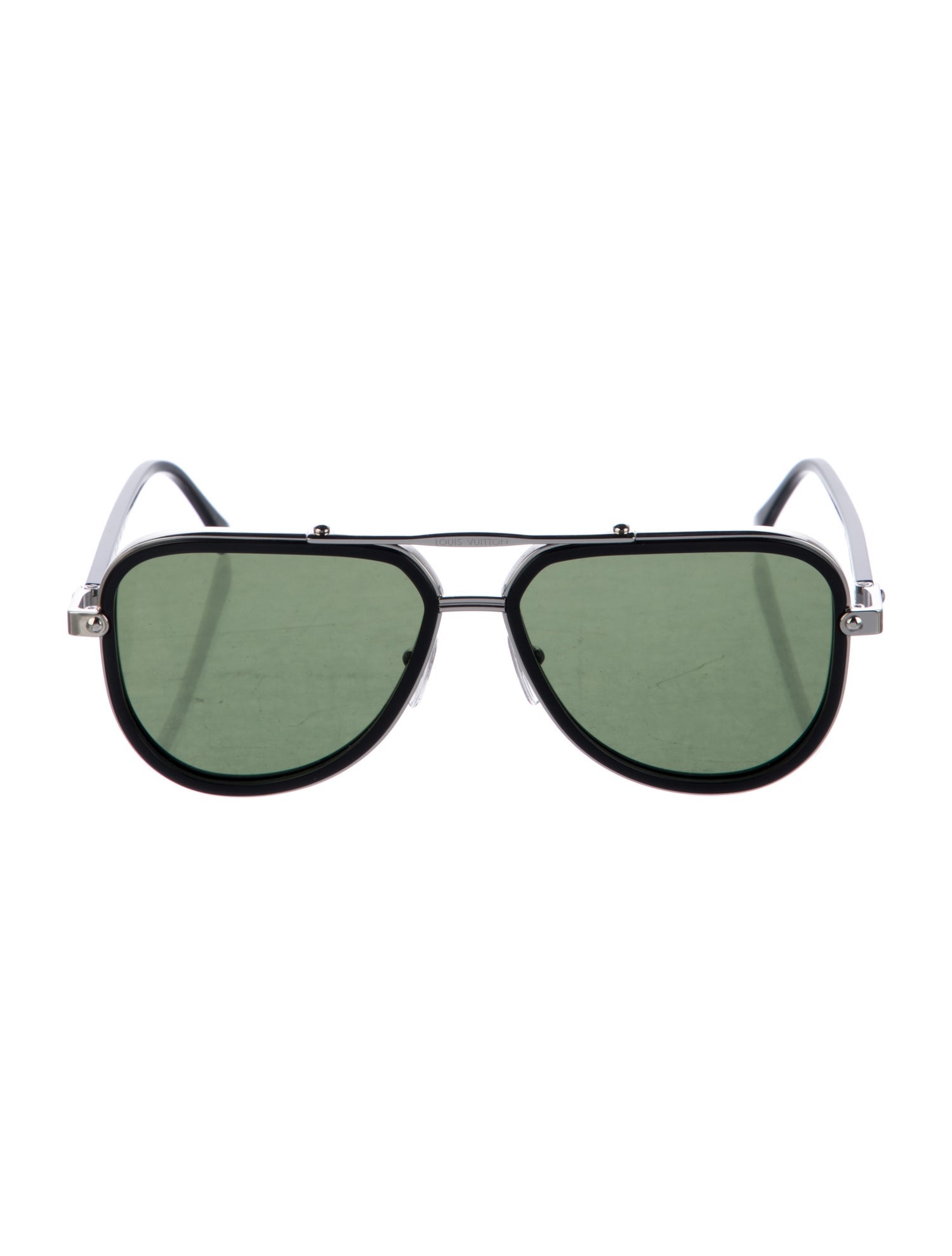 Louis Vuitton LV Signature Duo Pilot Aviator Sunglasses