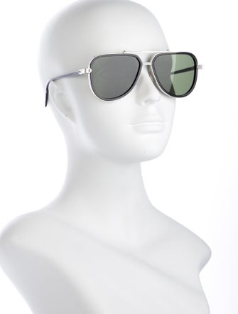 Louis Vuitton LV Signature Duo Pilot Aviator Sunglasses