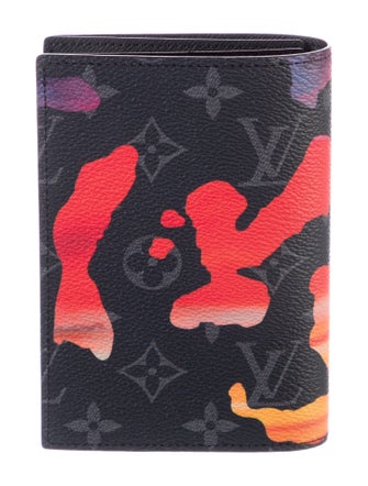 Louis Vuitton Monogram Eclipse Sunset Passport Cover