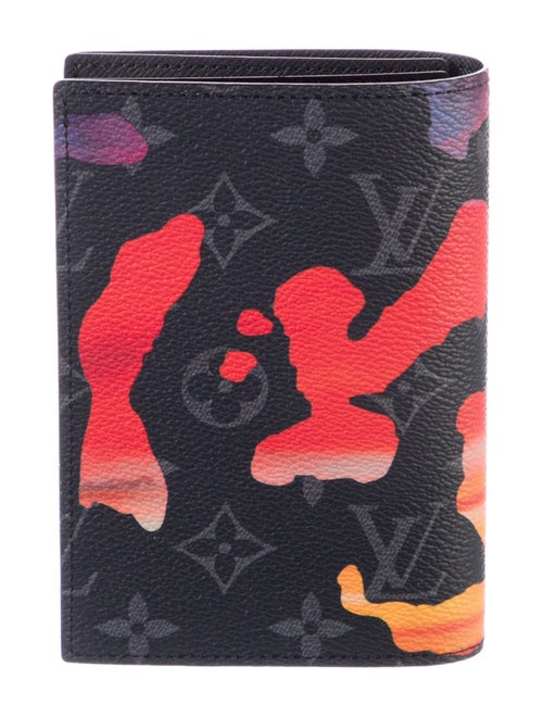 Louis Vuitton Monogram Eclipse Sunset Passport Cover