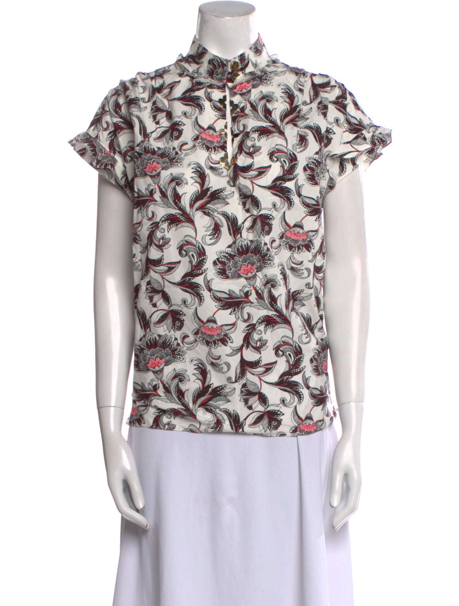 Louis Vuitton 2017 Floral Print Blouse