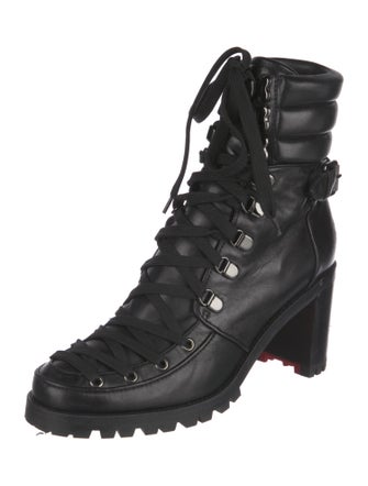 Louis Vuitton Leather Lace-Up Boots