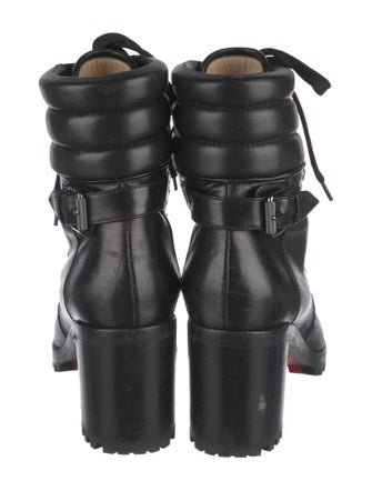 Louis Vuitton Leather Lace-Up Boots