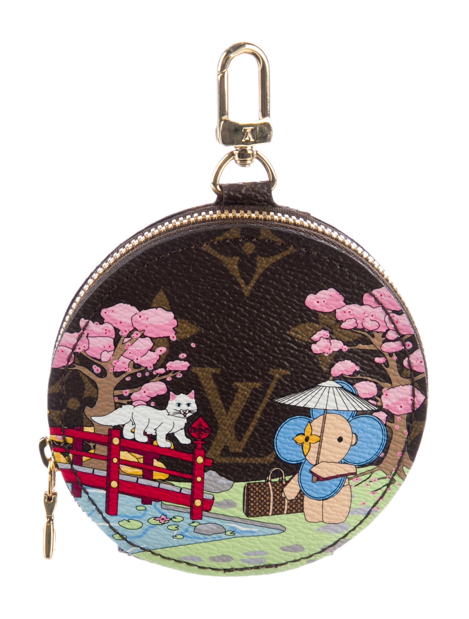 Louis Vuitton Monogram Xmas Animation Round Coin Purse