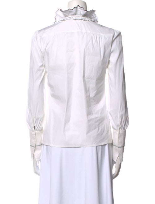 Louis Vuitton 2016 Mock Neck Button-Up Top