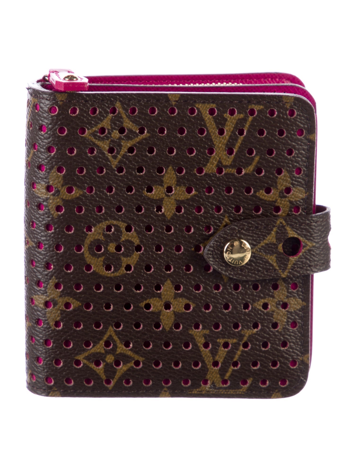 Louis Vuitton LV Monogram Coated Canvas Compact Zippé Wallet