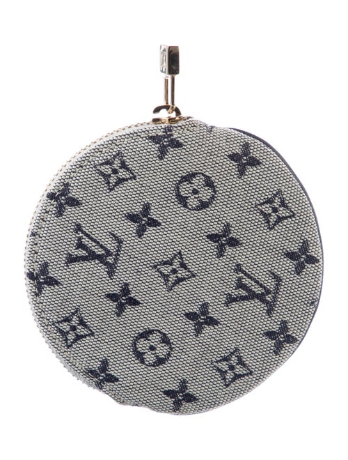 Louis Vuitton Monogram Mini Lin Round Coin Purse