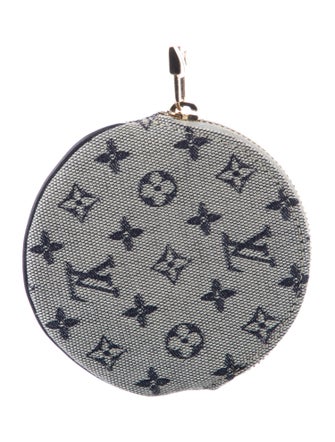 Louis Vuitton Monogram Mini Lin Round Coin Purse
