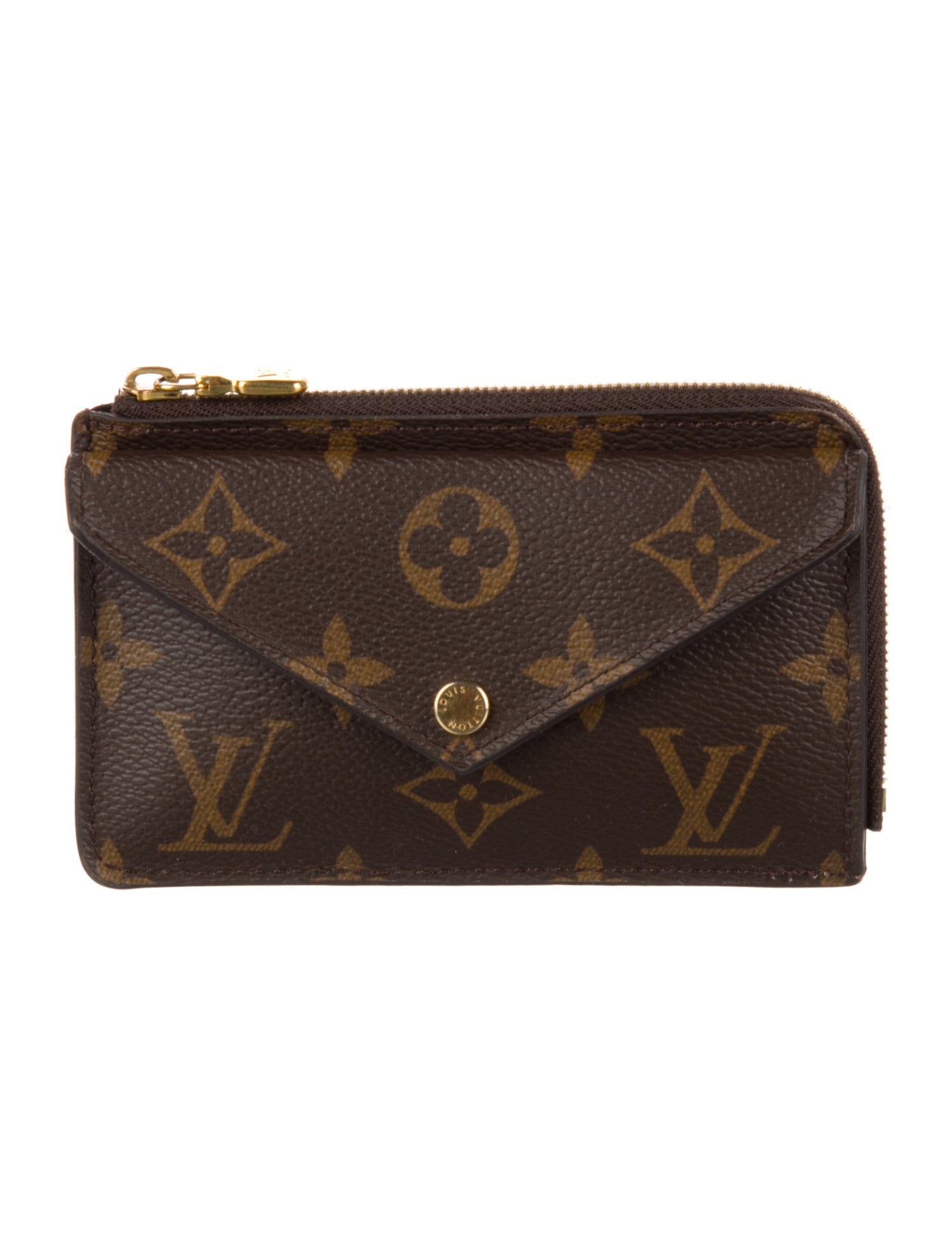 Louis Vuitton LV Monogram Coated Canvas Card Holder Recto Verso