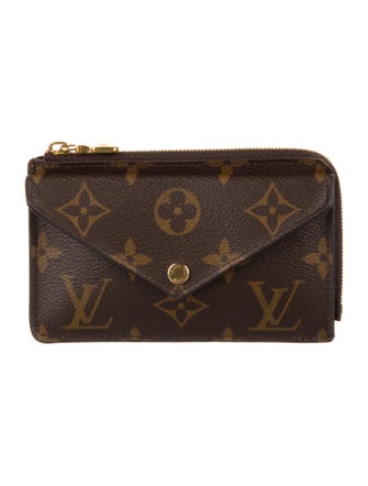 Louis Vuitton LV Monogram Coated Canvas Card Holder Recto Verso