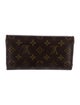 Louis Vuitton LV Monogram Coated Canvas Sarah Wallet