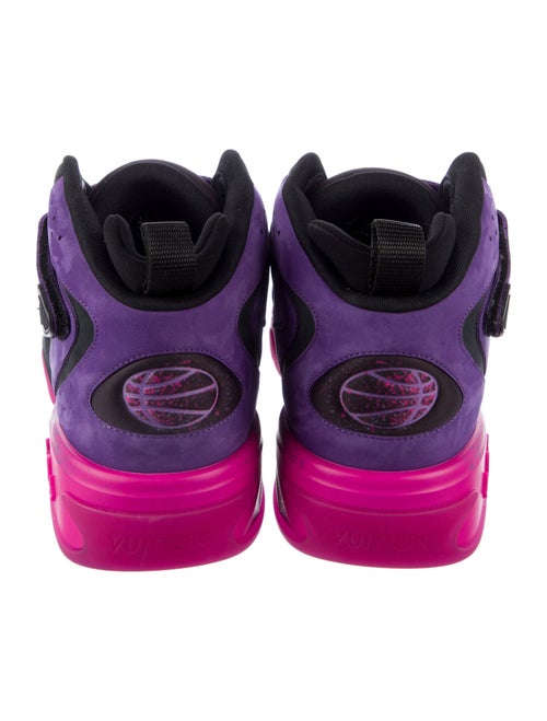 Louis Vuitton Suede Colorblock Pattern Sneakers