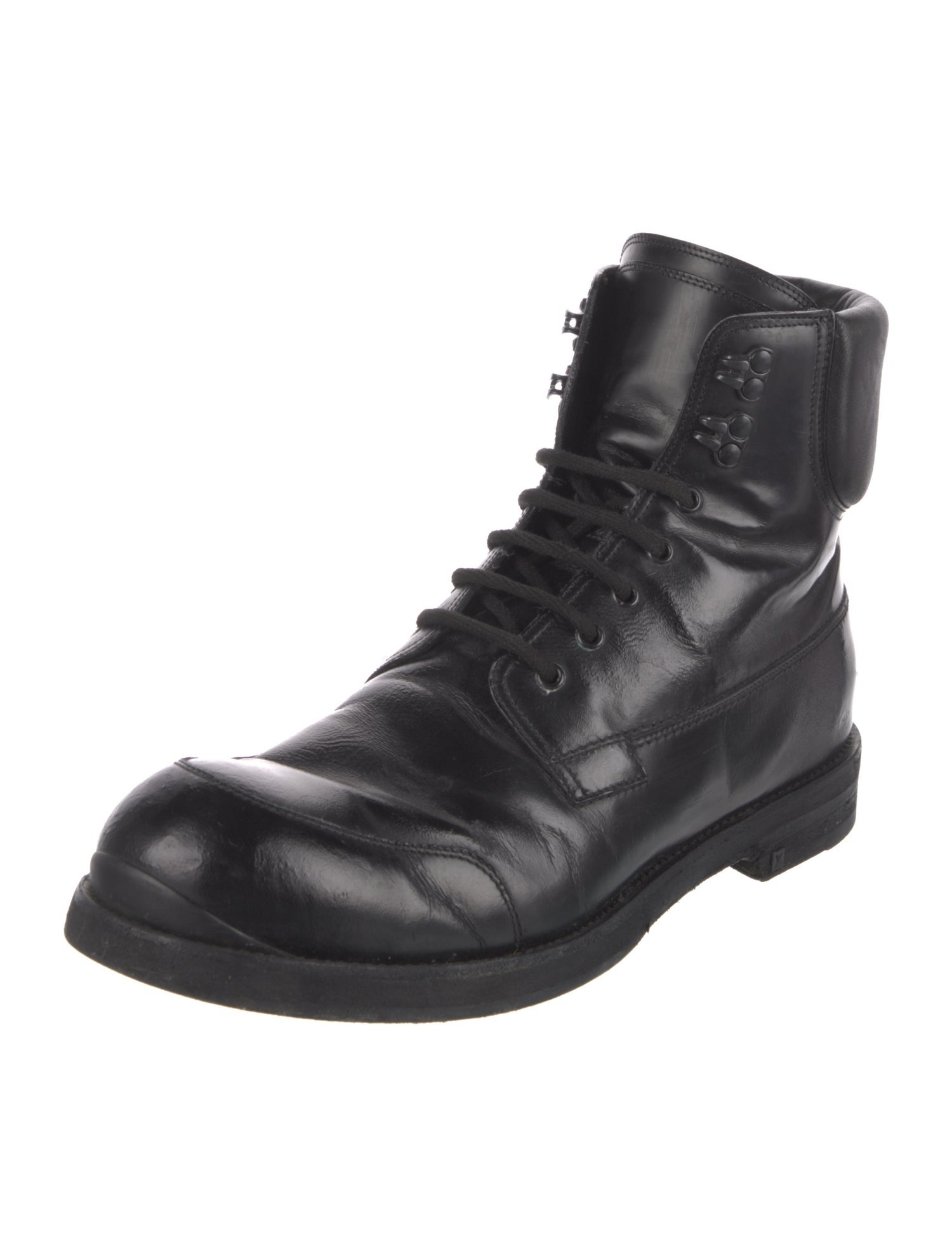 Louis Vuitton 2014 Leather Lace-Up Boots