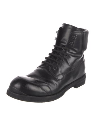 Louis Vuitton 2014 Leather Lace-Up Boots