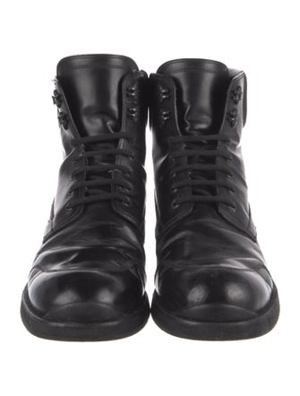 Louis Vuitton 2014 Leather Lace-Up Boots