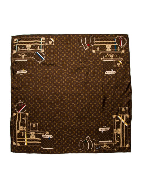 Louis Vuitton Trunks Silk Scarf