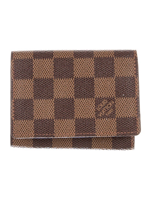 Louis Vuitton 2011 Damier Ebene Pattern Card Case