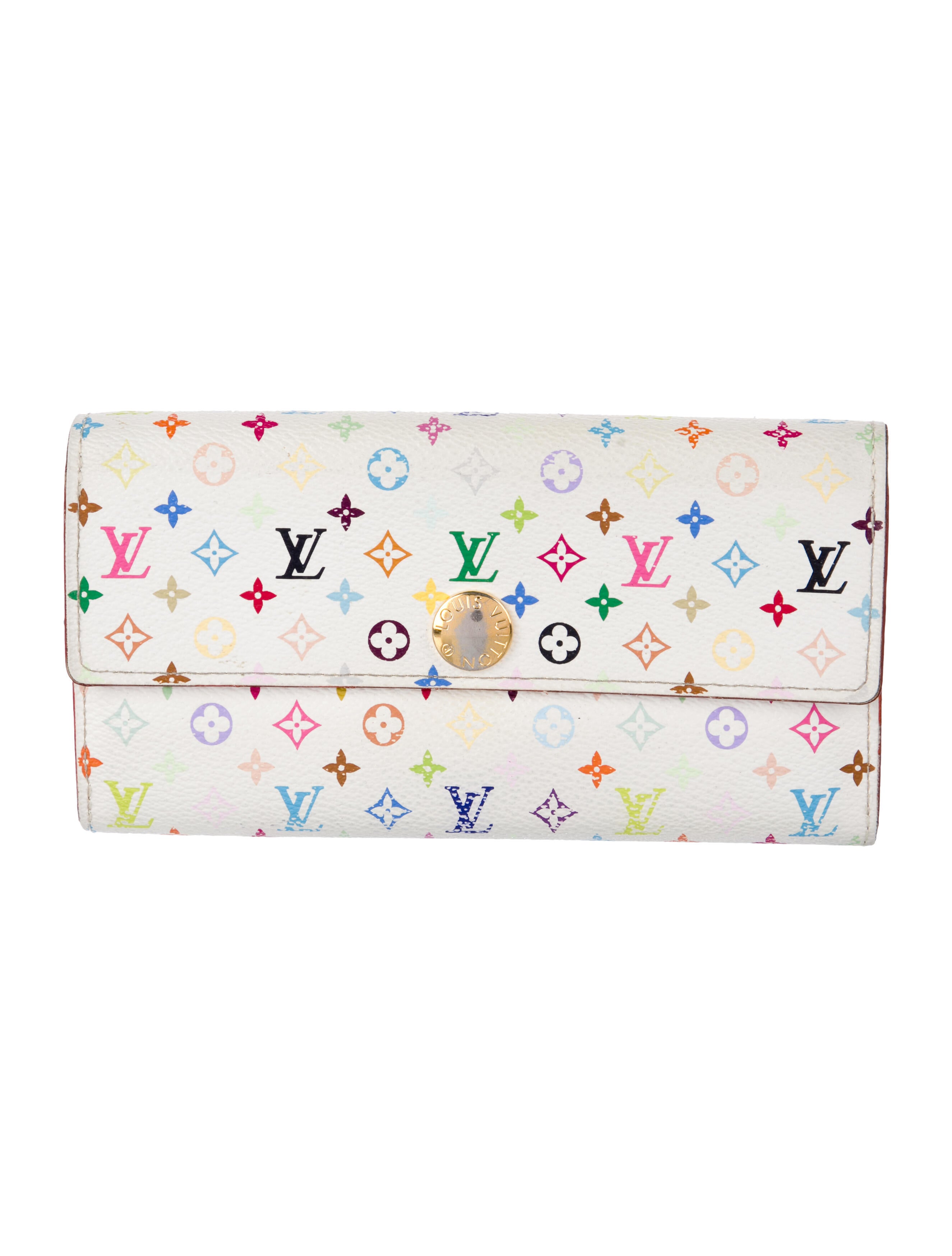Louis Vuitton Multicolore Monogram Pattern Coated Canvas Sarah Wallet