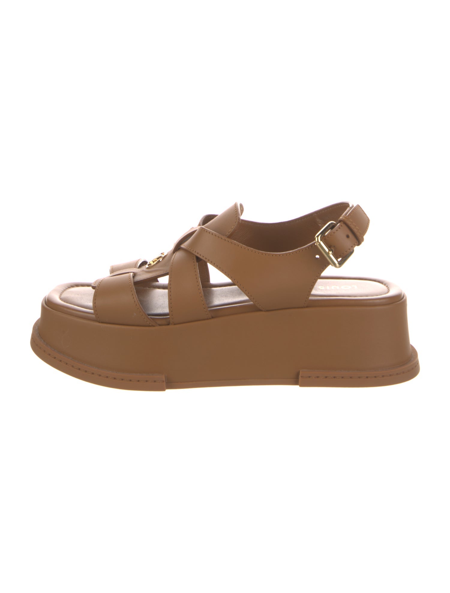 Louis Vuitton Leather Slingback Sandals