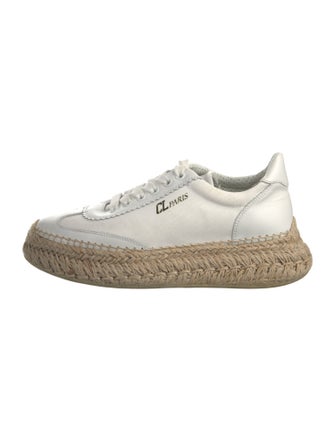 Louis Vuitton Canvas Whipstitch Trim Espadrille Sneakers