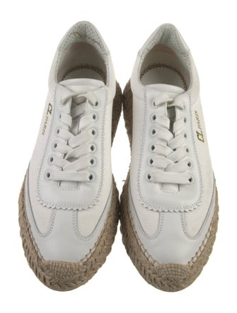 Louis Vuitton Canvas Whipstitch Trim Espadrille Sneakers