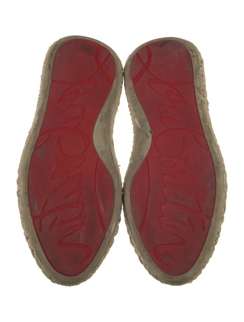 Louis Vuitton Canvas Whipstitch Trim Espadrille Sneakers