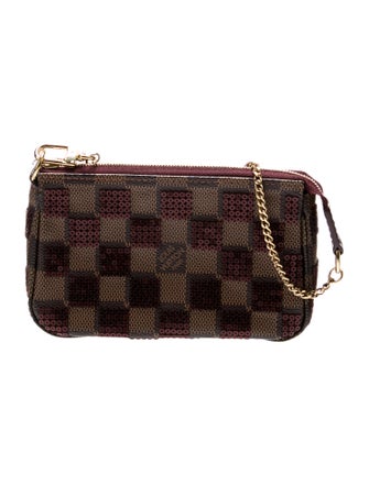 Louis Vuitton Damier Ebene Paillettes Mini Pochette Accessoires