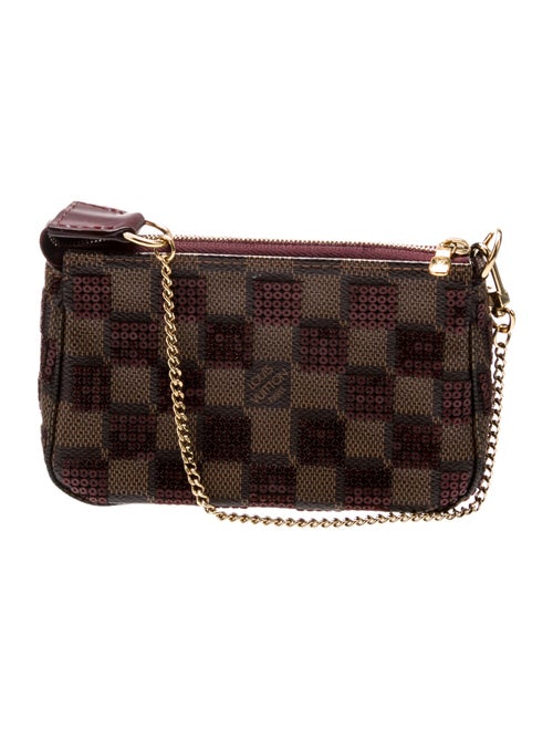 Louis Vuitton Damier Ebene Paillettes Mini Pochette Accessoires