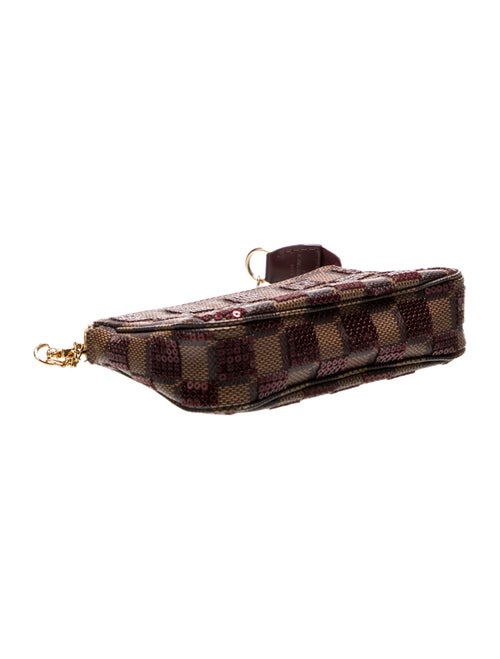 Louis Vuitton Damier Ebene Paillettes Mini Pochette Accessoires