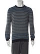 Louis Vuitton Plaid Print Crew Neck Pullover